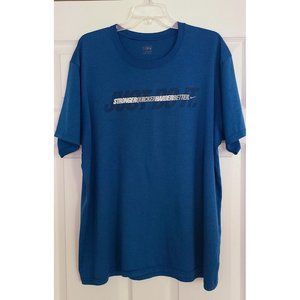 Nike Men's "Just Do It" Dri-Fit T Shirt Size 2XL 'Stronger Quicker Harder Better